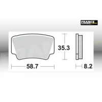 Jeu de plaquettes ap racing off-road mx    avant/arrière