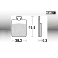 Jeu de plaquettes ap racing maxi scooter métal fritté avant/arrière