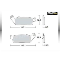 Jeu de plaquettes ap racing maxi scooter métal fritté avant/arrière