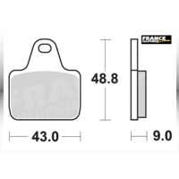 Jeu de plaquettes ap racing route racing métal fritté nouvelle technologie avant