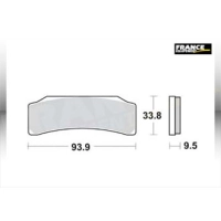 Jeu de plaquettes ap racing route racing métal fritté nouvelle technologie avant