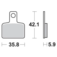 Jeu de plaquettes ap racing off-road mx  racing   avant/arrière