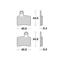 Jeu de plaquettes ap racing standard organique avant/arrière