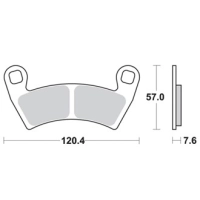 Jeu de plaquettes ap racing off-road mx    avant/arrière