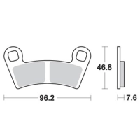 Jeu de plaquettes ap racing off-road mx  racing   avant/arrière