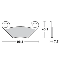 Jeu de plaquettes ap racing off-road mx    avant/arrière