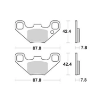Jeu de plaquettes ap racing off-road mx  racing   avant/arrière