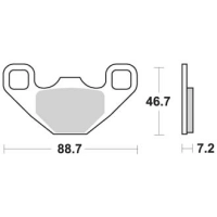 Jeu de plaquettes ap racing off-road mx  racing   avant/arrière
