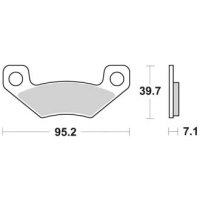 Jeu de plaquettes ap racing off-road mx    avant/arrière