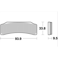 Jeu de plaquettes ap racing route racing métal fritté nouvelle technologie avant