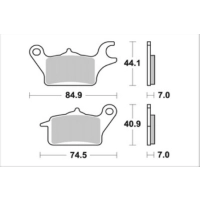 Jeu de plaquettes ap racing standard organique avant/arrière