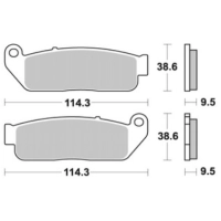 Jeu de plaquettes ap racing route métal fritté avant