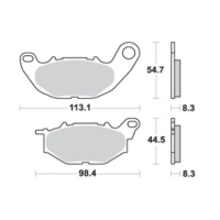 Jeu de plaquettes ap racing standard organique avant/arrière