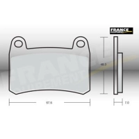 Jeu de plaquettes ap racing route métal fritté avant