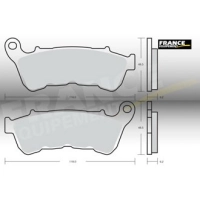 Jeu de plaquettes ap racing route métal fritté avant