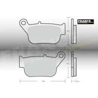 Jeu de plaquettes ap racing maxi scooter métal fritté avant/arrière