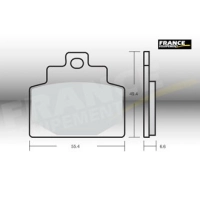 Jeu de plaquettes ap racing maxi scooter métal fritté avant/arrière