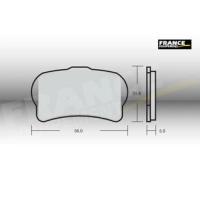 Jeu de plaquettes ap racing off-road mx  racing   avant/arrière