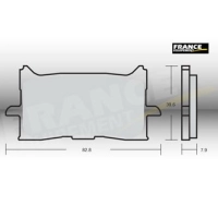 Jeu de plaquettes ap racing route métal fritté avant