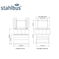 Soupape de vidange stahlbus® m12 x 1,25