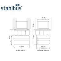 Soupape de vidange stahlbus® m24 x 2,0