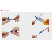 Connecteur à lame würth pour cable de section 0,5 à 1,5 mm2