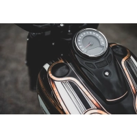 Kit de bouchon de carburant encastré et de bouchon de réservoir côté gauche softail m8 2018-2025