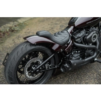 Garde-boue arrière m8 softail "bobbstr" 2018-2025 deluxe/heritage/slim/low rider/sport glide pour pneus larges 180-200 avec entretoises métalliques