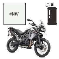 Peinture tricouche en spray triumph crystal white pearl 800 tiger xc 2011-2018