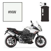 Peinture tricouche en spray triumph crystal white pearl 1050 tiger sport 2014