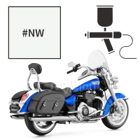 Peinture tricouche triumph crystal white pearl 1700 thunderbird lt 2014-2016