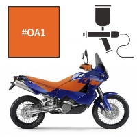 Peinture tricouche ktm adrenaline orange ktm 950 adventure 2002-2013