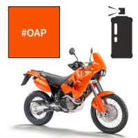 Peinture tricouche en spray adrenaline orange pearl ktm  640 lc4 adventure 2005-2007