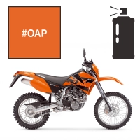 Peinture tricouche en spray adrenaline orange ktm sxc 625 2003-2007