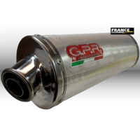 Pot gpr tri-ovale inox - homologué  - moto guzzi breva 750 2003/11