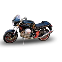 Pot gpr tri-ovale inox - homologué  - moto guzzi v 11 sport-le mans-cafè-naked 1999/05