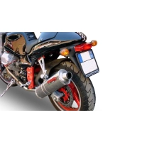 Pot gpr tri-ovale inox - homologué  - moto guzzi v 11 sport-le mans-cafè-naked 1999/05