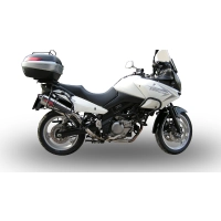 Pot gpr tri-ovale inox - homologué  - suzuki v-strom 650  2004/11