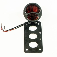 Support de plaque éclairé avec inscription "stop"