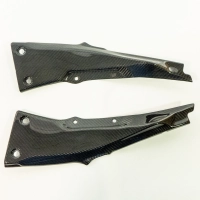 Cache sous cadre carbone brillant kawasaki zx10r 2011-2017