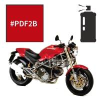 Peinture tricouche en spray ducati red anniversary 800 monster 2004