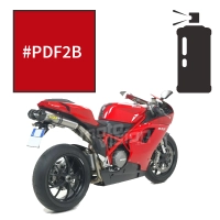 Peinture tricouche en spray ducati red anniversary 848 2008-2010