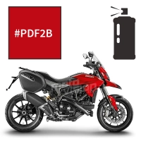 Peinture tricouche en spray ducati red anniversary 939 hyperstrada 2016
