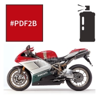 Peinture tricouche en spray ducati red anniversary 1098 s tricolor 2007