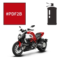 Peinture tricouche en spray ducati red anniversary 1200 diavel 2011-2012