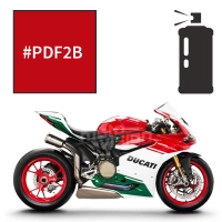 Peinture tricouche en spray ducati red anniversary 1299 panigale r final edition 2017-2018