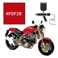 Peinture tricouche ducati anniversary red 800 monster 2004