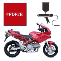 Peinture tricouche ducati red anniversary 1100 multistrada s 2008-2009