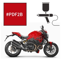 Peinture tricouche ducati red anniversary 1200 monster r 2016-2018