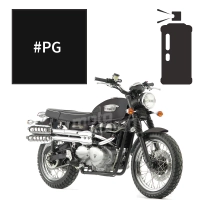 Peinture en spray triumph jet black 900 scrambler 2009-2012